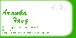 aranka hasz business card